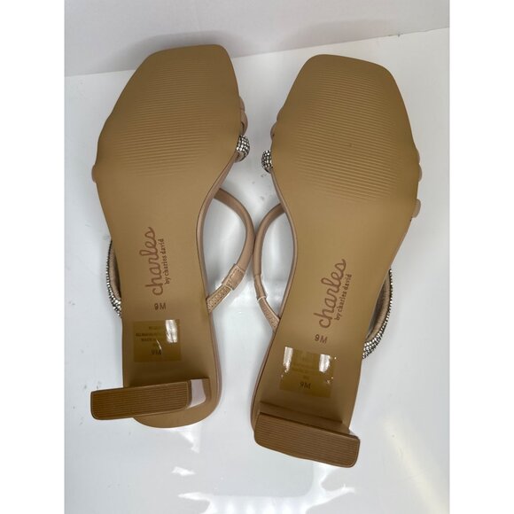 Charls David Fusion Women's Sandal Strappy Heeled Rhinestone Casual Size 9 NIB - Picture 7 of 8